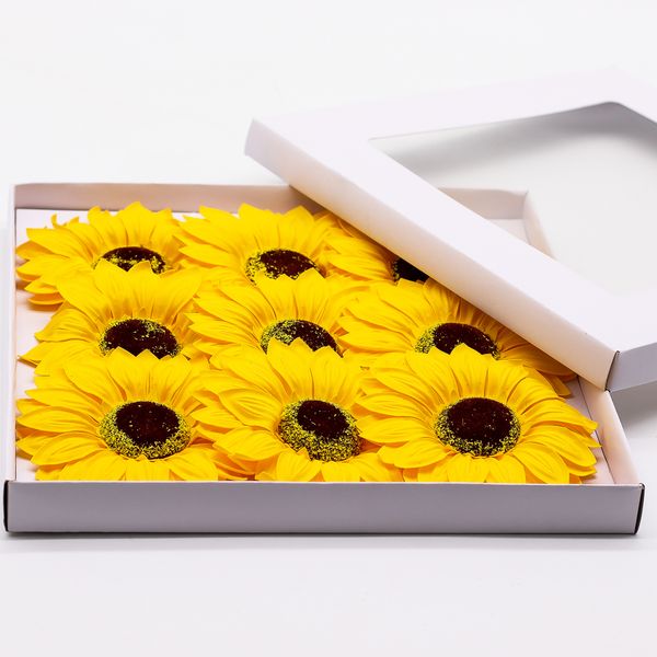 Mydlové Kvety pre Šikovné Ruky - Jumbo Slnečnice - (14 cm)