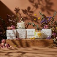 Agnes & Cat Botanická Sójová Sviečka - Morská soľ a Mach