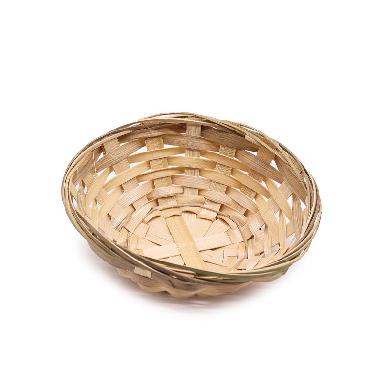 Okrúhle Bambusové Košíky - 15x5 cm