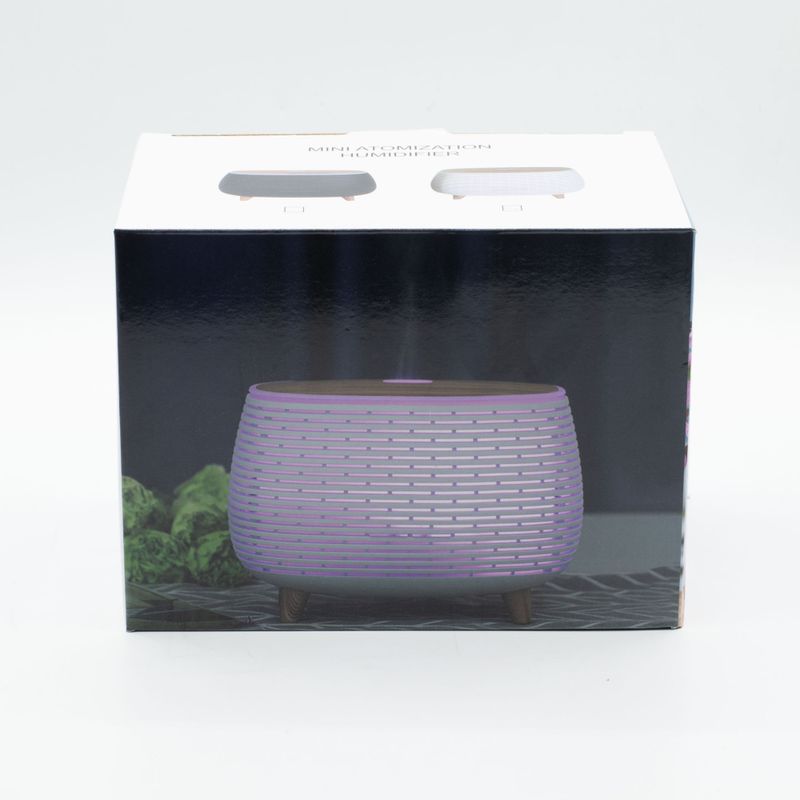 Futuristický Rebrovaný Aromaterapeutický Difuzér - USB - Zmena Farby - Diaľkový Ovládač
