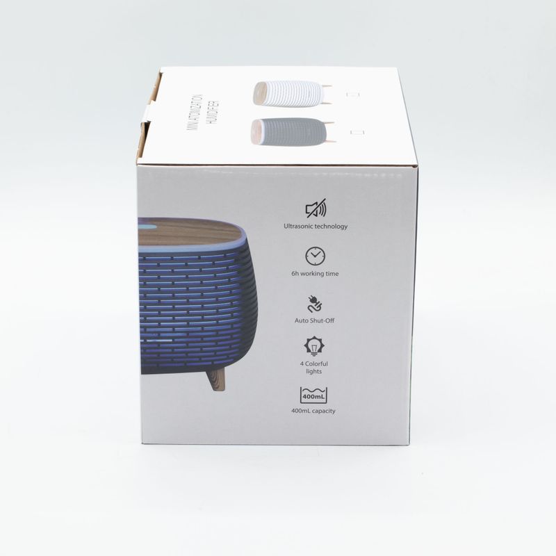 Futuristický Rebrovaný Aromaterapeutický Difuzér - USB - Zmena Farby - Diaľkový Ovládač