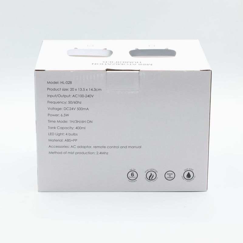 Futuristický Rebrovaný Aromaterapeutický Difuzér - USB - Zmena Farby - Diaľkový Ovládač