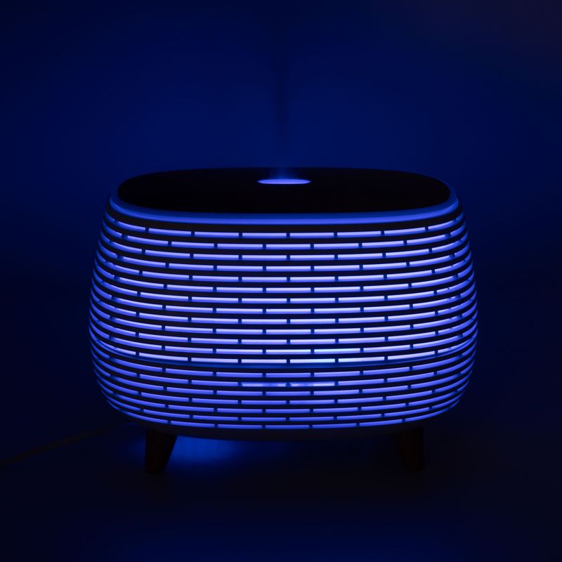 Futuristický Rebrovaný Aromaterapeutický Difuzér - USB - Zmena Farby - Diaľkový Ovládač
