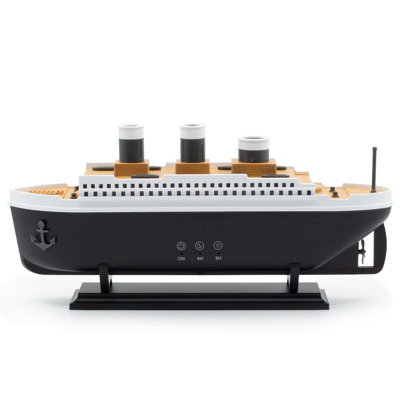Aromaterapeutický Difuzér - Model Lode Titanic - Efekt Dymenia - USB - Zmena Farby - Diaľkové Ovládanie