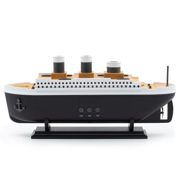 Aromaterapeutický Difuzér - Model Lode Titanic - Efekt Dymenia - USB - Zmena Farby - Diaľkové Ovládanie