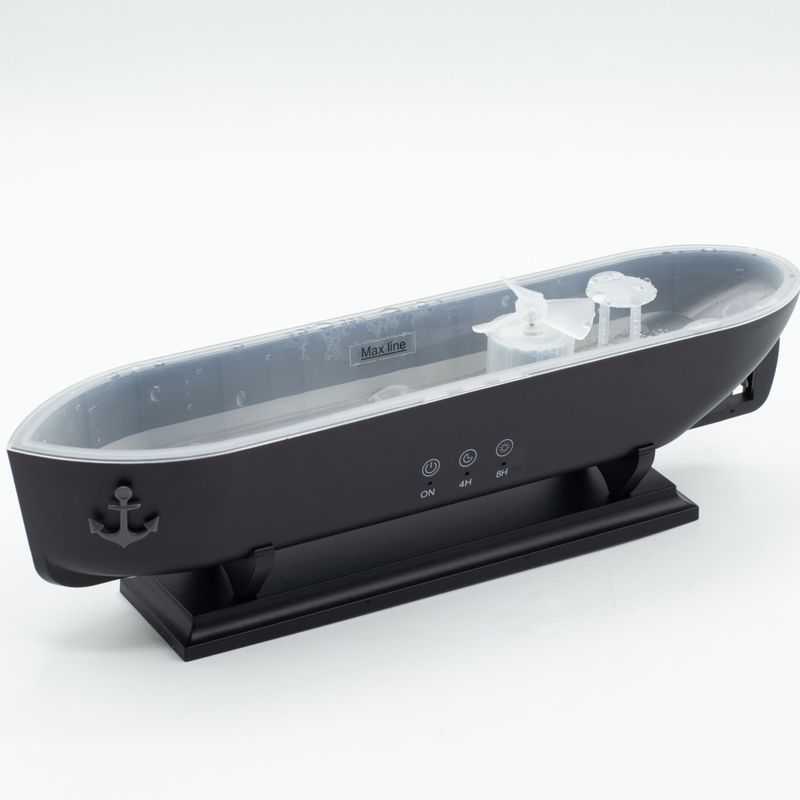 Aromaterapeutický Difuzér - Model Lode Titanic - Efekt Dymenia - USB - Zmena Farby - Diaľkové Ovládanie