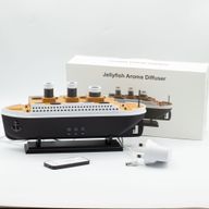 Aromaterapeutický Difuzér - Model Lode Titanic - Efekt Dymenia - USB - Zmena Farby - Diaľkové Ovládanie