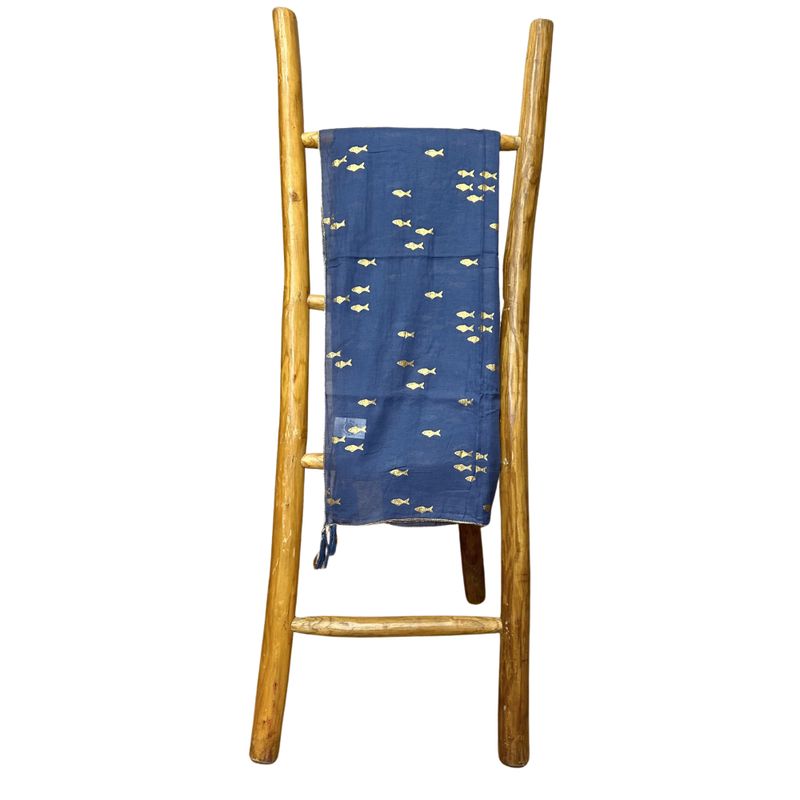 Nomád Sari - Pario - Morská Modrá a Zlatá - Design Ryby