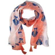 Nomad Sari - Letná Šatka -  180x50cm - Ryba - Koralová
