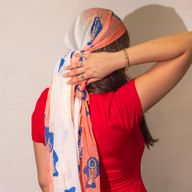 Nomad Sari - Letná Šatka -  180x50cm - Ryba - Koralová