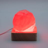 6 cm Štvorcový Drevený USB LED Stojan - Viacfarebný