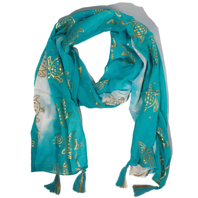 Nomad Sari - Letná Šatka -  180x50cm - Korytnačka - Tyrkysová