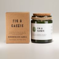 Woodwick sójová sviečka - Drvené Figy a Čierna Ríbezľa