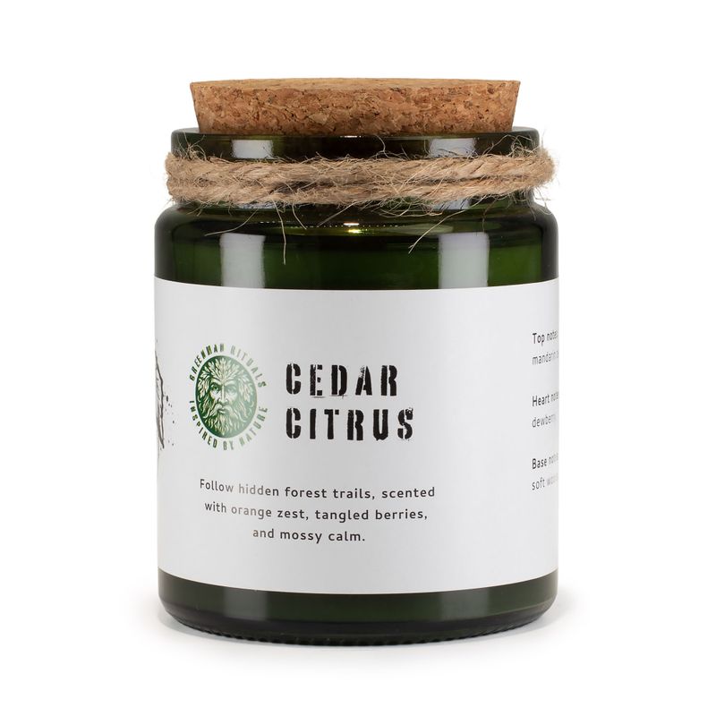 Woodwick Sojová sviečka - Céder a citrusy
