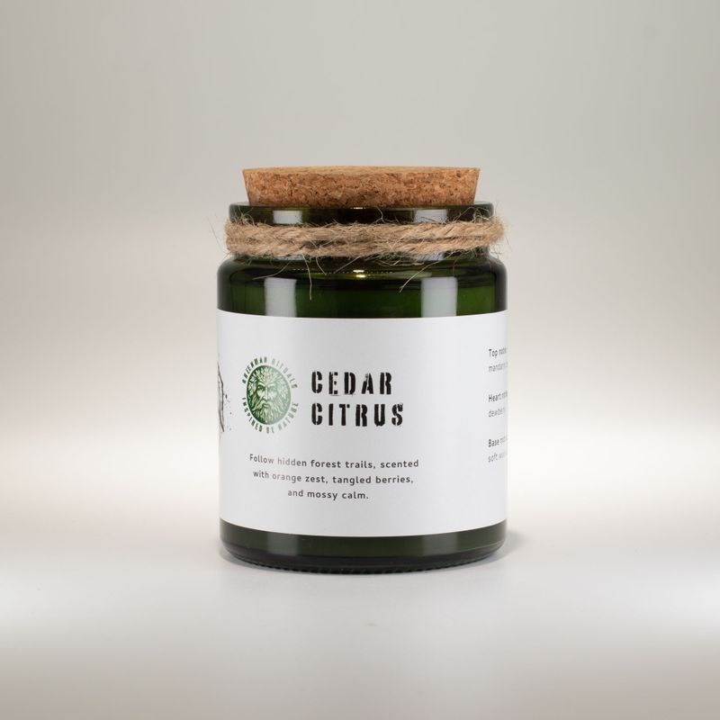 Woodwick Sojová sviečka - Céder a citrusy