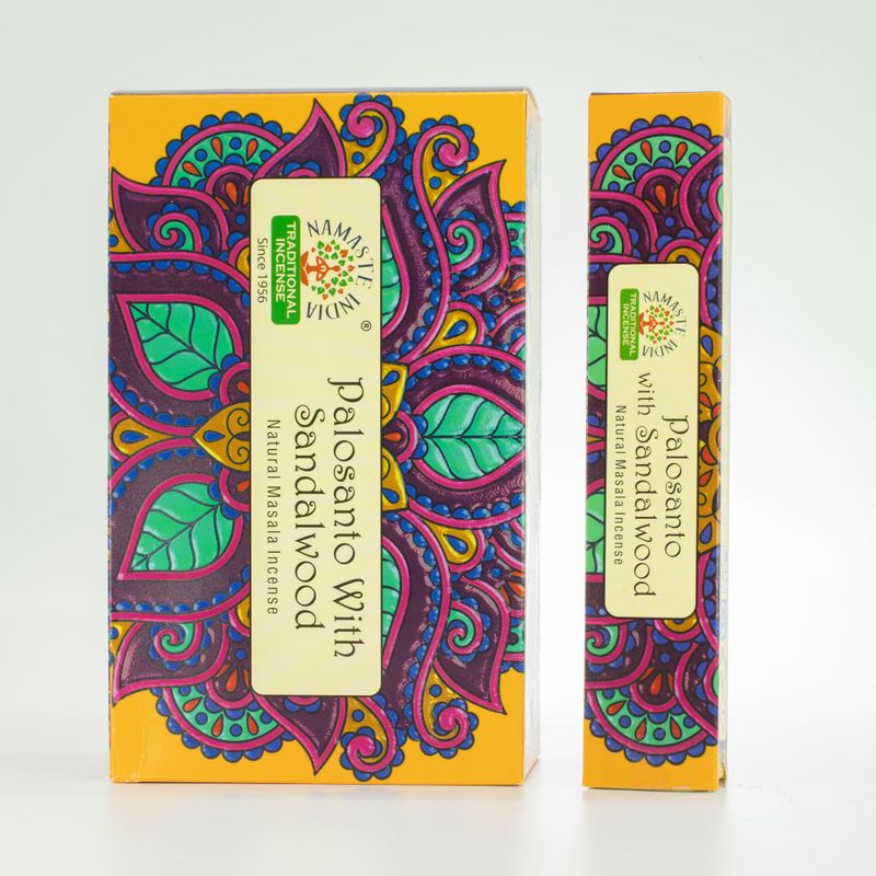 Vonné Tyčinky Namaste Mandala Masala - Palo Santo a Santalovým Drevo