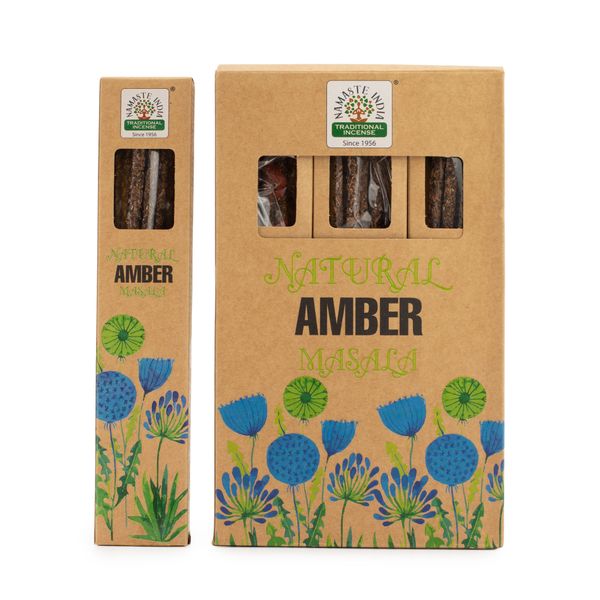 Prírodné Botanické Tyčinky Masala - Jantár