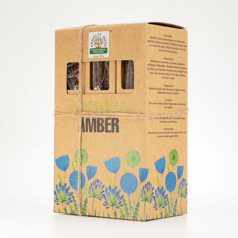 Prírodné Botanické Tyčinky Masala - Jantár