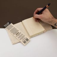 Malý Zápisník z Lokta Papiera so Zmiešaným Kvetinovým Motívom  (12x8cm) 40 Listov
