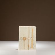 Malý Zápisník z Lokta Papiera so Zmiešaným Kvetinovým Motívom  (12x8cm) 40 Listov