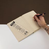 Veľký Inšpiračný Zápisník z Lokta Papiera (21 × 15 cm) – 45 Listov – „Tvoje Slová“ – Vrátane Záložky