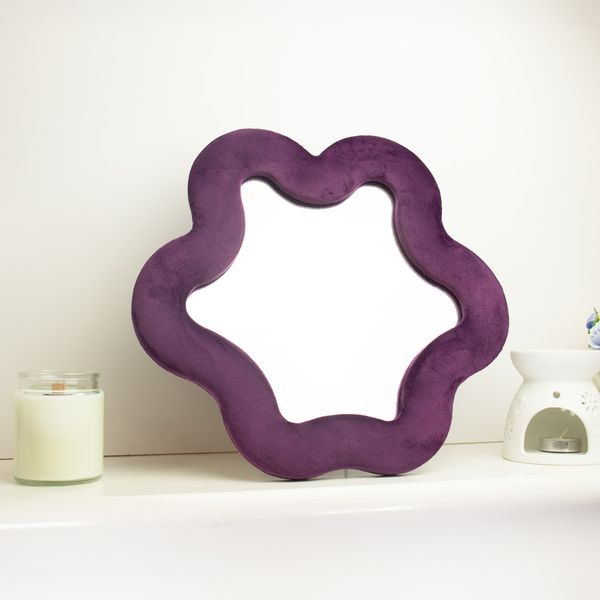 Mäkké Vlnité Zrkadlá – Hviezda – Staroružová – 33 × 23,1 × 2,3 cm