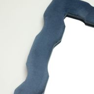 Mäkké Vlnité Zrkadlá – Hrubý Rám – Kráľovská Modrá – 30,5 × 22,5 × 2,3 cm