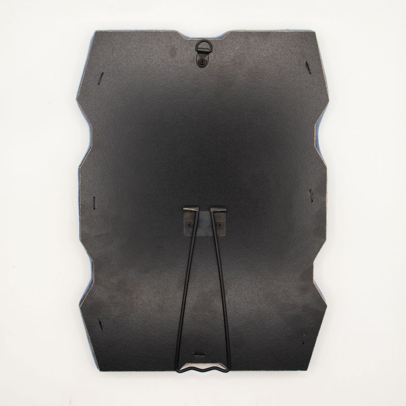 Mäkké Vlnité Zrkadlá – Hrubý Rám – Kráľovská Modrá – 30,5 × 22,5 × 2,3 cm