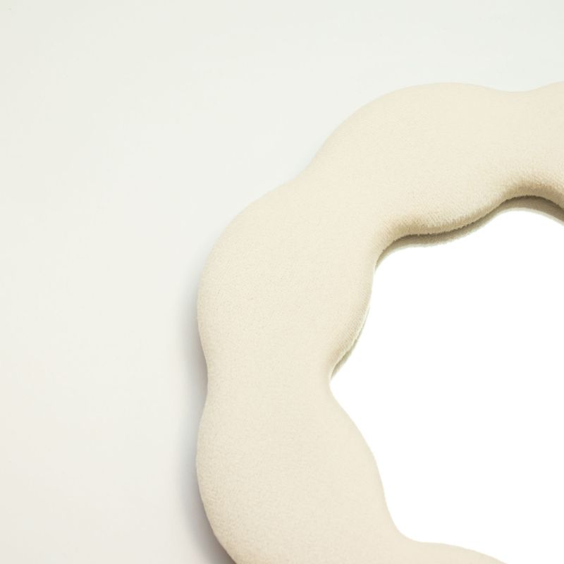 Mäkké Vlnité Zrkadlá – Kvet – Kamenná – 25,4 × 25,4 × 2,3 cm