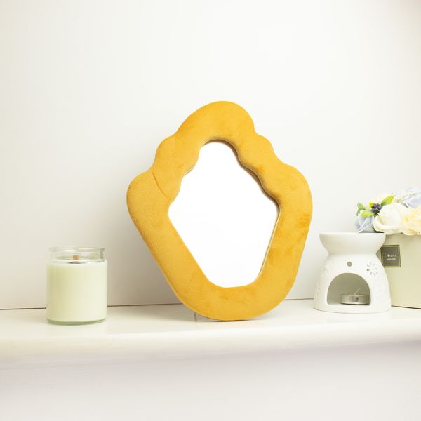 Mäkké Vlnité Zrkadlá – Plameň – Nechtíková – 23 × 27,5 × 2,3 cm