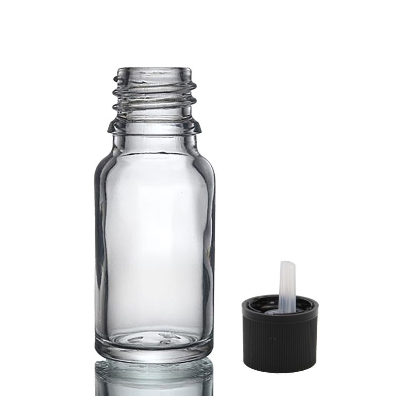 10ml Číra Sklenená Fľaška s Uzáverom s Detskou Poistkou