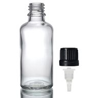 100ml Číra Sklenená Fľaška s Kvapkadlom