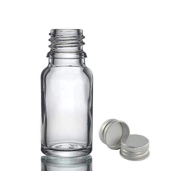 10ml Číra Sklenená Fľaška s Hliníkovým Uzáverom