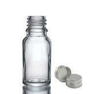 10ml Číra Sklenená Fľaška s Hliníkovým Uzáverom