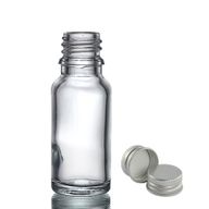 15ml Číra Sklenená Fľaška s Hliníkovým Uzáverom