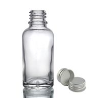 30ml Číra Sklenená Fľaška s Hliníkovým Uzáverom