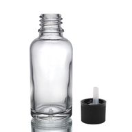 30ml Číra Sklenená Fľaška s Uzáverom s Detskou Poistkou