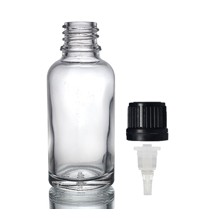30ml Číra Sklenená Fľaška s Kvapkadlom