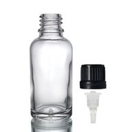 30ml Číra Sklenená Fľaška s Kvapkadlom