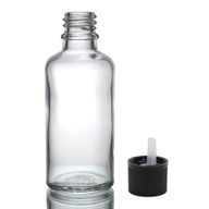 50ml Číra Sklenená Fľaška s Uzáverom s Detskou Poistkou