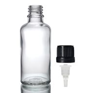 50ml Číra Sklenená Fľaška s Kvapkadlom