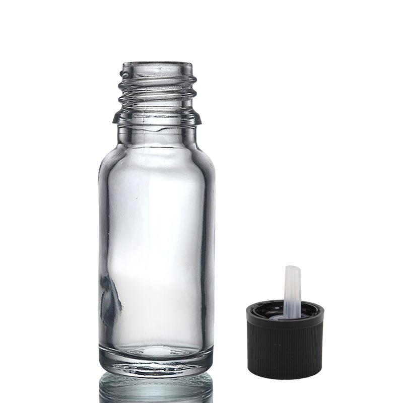 15ml Číra Sklenená Fľaška s Uzáverom s Detskou Poistkou