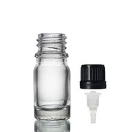 5ml Číra Sklenená Fľaška s Kvapkadlom