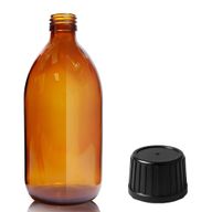 500ml Fľaška z Jantárového Skla s Uzáverom