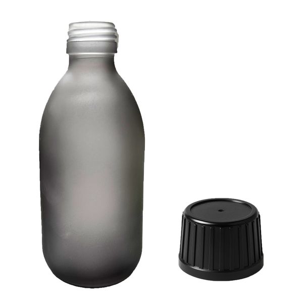 300ml Liekovka zo Šedého Skla s Uzáverom
