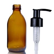 250ml Fľaška z Jantárového Skla s Pumpičkou