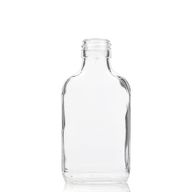 100 ml Fľaša z Číreho Skla s Hliníkovým Uzáverom