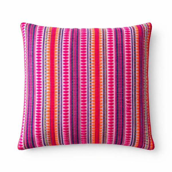 Klasická obliečka na vankúš – neónové pruhy – 45×45 cm