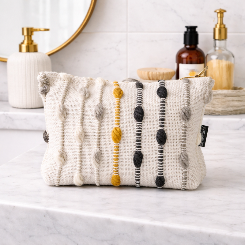 Jacquardové Prírodné Tašky - Mestský Karavan- Crossbody Taška