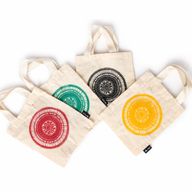 Ikonická Mini Základná Taška - Urban Mandala (4 rôzne farby) - (25x18 cm) - prírodná 4oz